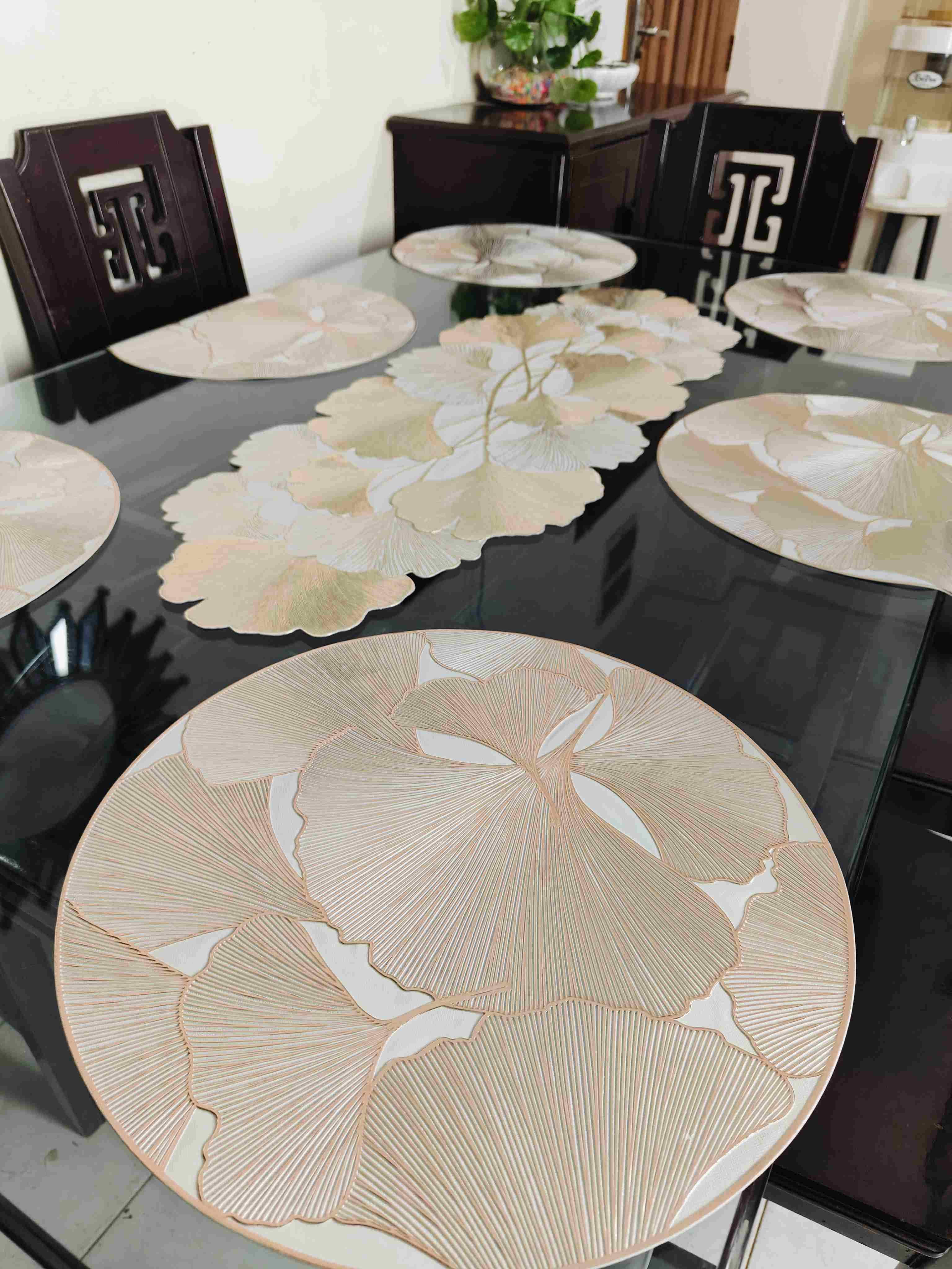 (Runner Soho) 7 pcs mats Set century Pata 1005
