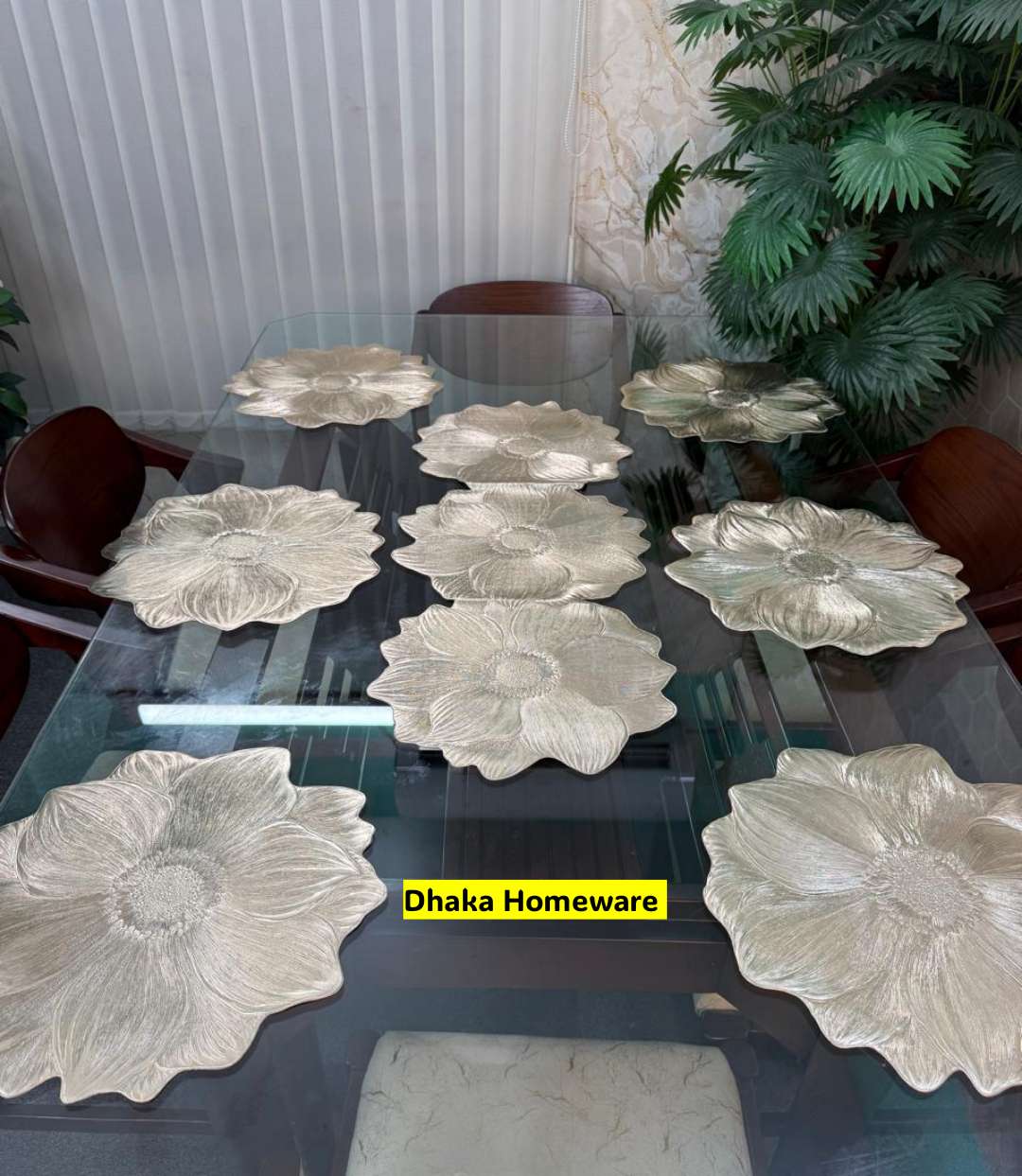 (Runner Soho) 7 pcs mats Set New Short Runner Sunflower