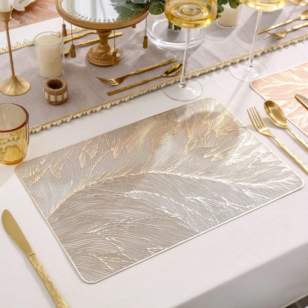 6 Pcs Placemat Fashion PVC Dining Table Mat Plate Pads 1025